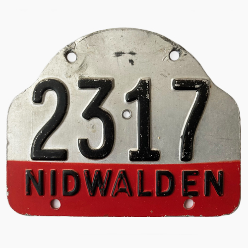Fahrradkennzeichen NW 1931/32