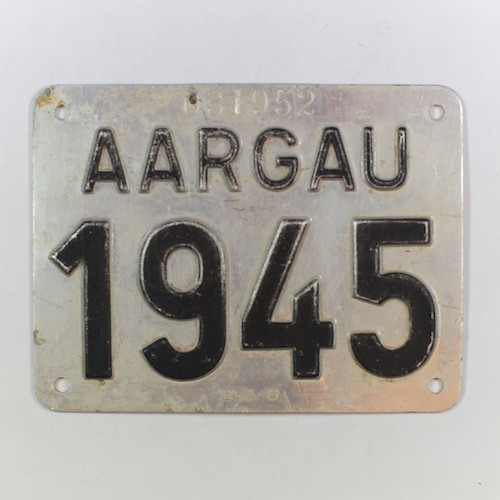 Fahrradkennzeichen AG 1945