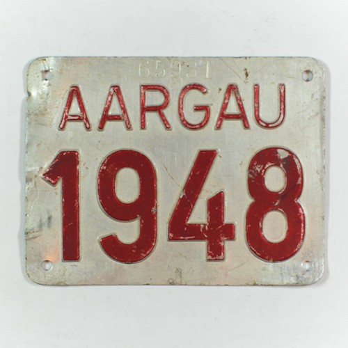 Fahrradkennzeichen AG 1948