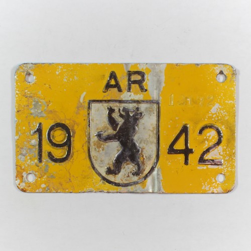 Fahrradkennzeichen AR 1942