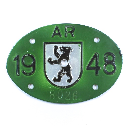 Fahrradkennzeichen AR 1948