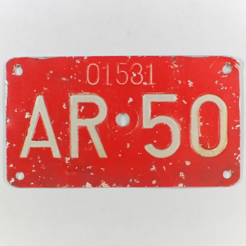Fahrradkennzeichen AR 1950