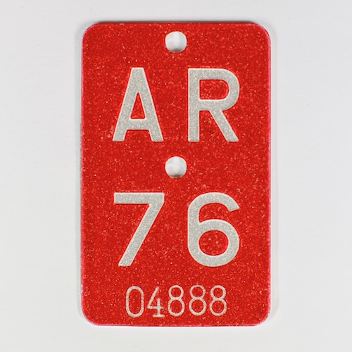 Fahrradkennzeichen AR 1976