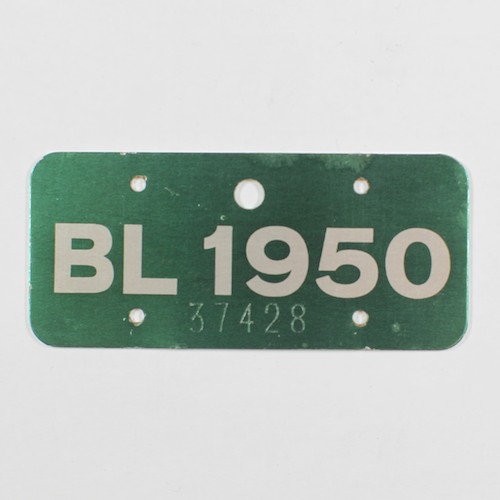 Fahrradkennzeichen BL 1950