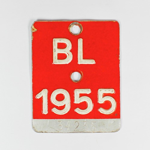 Fahrradkennzeichen BL 1955 C