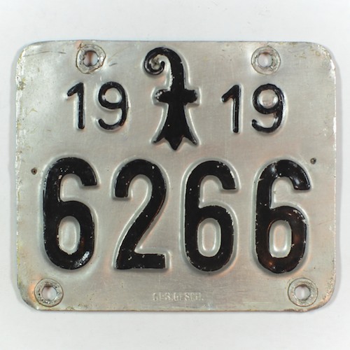 Fahrradkennzeichen BS 1919