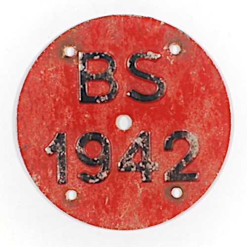 Fahrradkennzeichen BS 1942 Anhänger