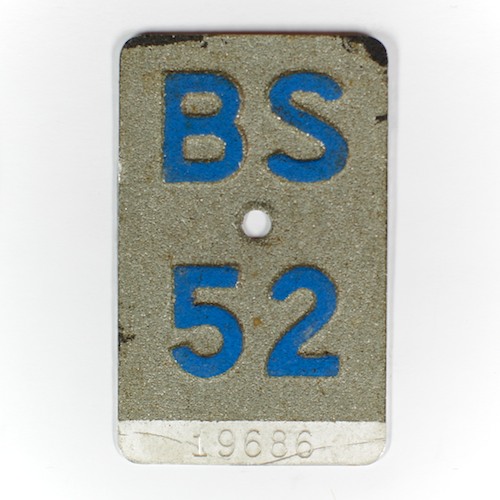 Fahrradkennzeichen BS 1952 C