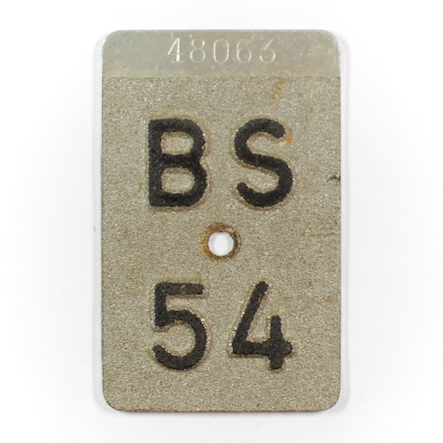 Fahrradkennzeichen BS 1954 A
