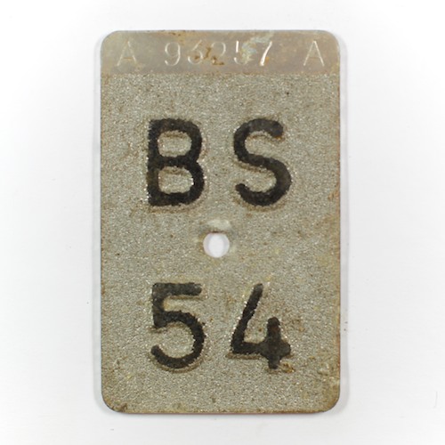 Fahrradkennzeichen BS 1954 C