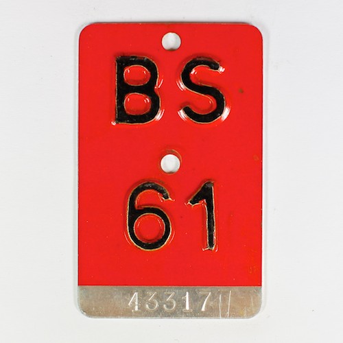 Fahrradkennzeichen BS 1961