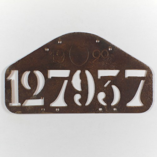 Fahrradkennzeichen FR 1929