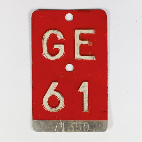 Fahrradkennzeichen GE 1961