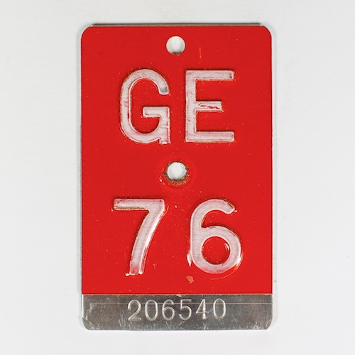 Fahrradkennzeichen GE 1976