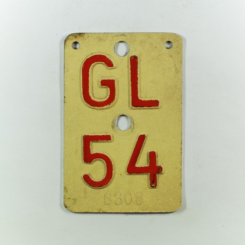 Fahrradkennzeichen GL 1954 A