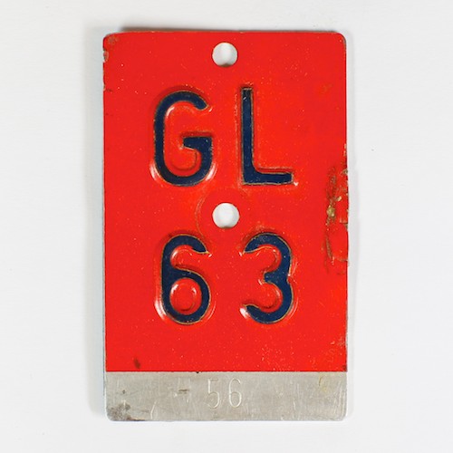Fahrradkennzeichen GL 1963