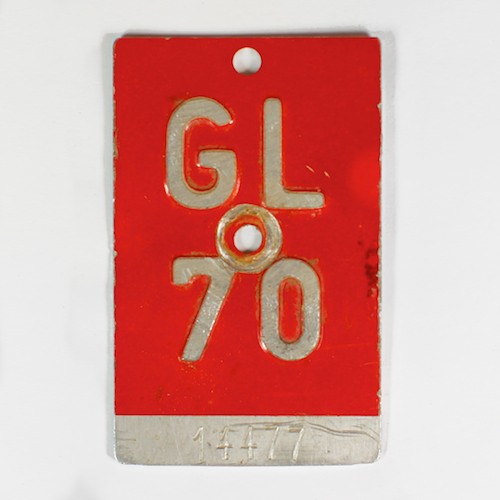 Fahrradkennzeichen GL 1970