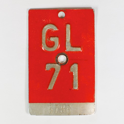 Fahrradkennzeichen GL 1971
