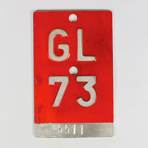 Fahrradkennzeichen GL 1973