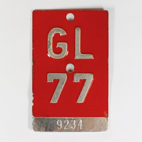 Fahrradkennzeichen GL 1977