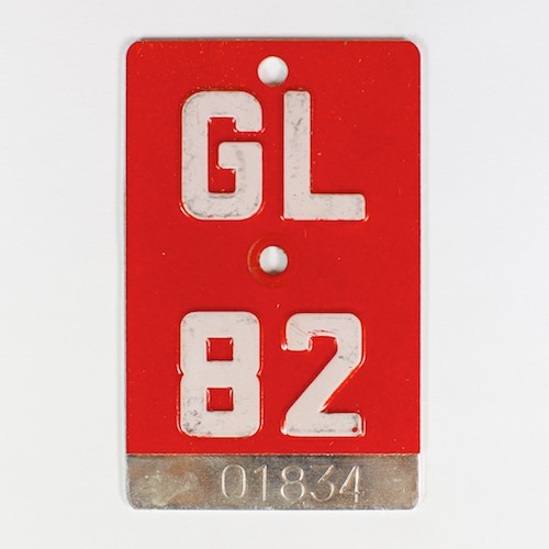 Fahrradkennzeichen GL 1982