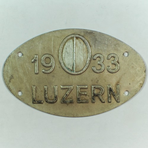 Fahrradkennzeichen LU 1933