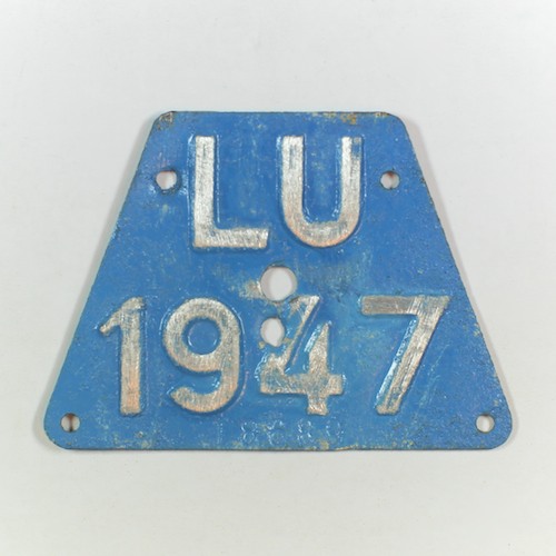 Fahrradkennzeichen LU 1947