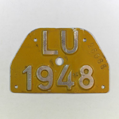 Fahrradkennzeichen LU 1948