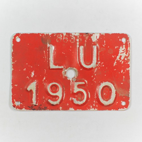 Fahrradkennzeichen LU 1950