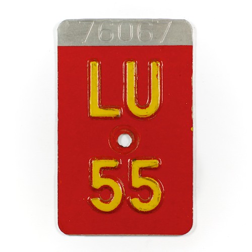 Fahrradkennzeichen LU 1955 A