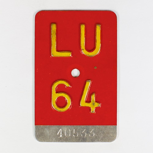 Fahrradkennzeichen LU 1964