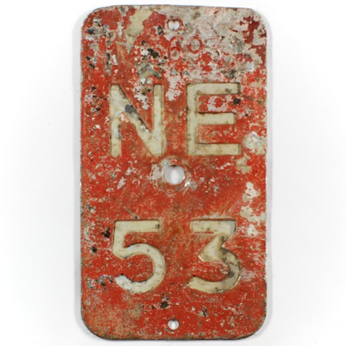 Fahrradkennzeichen NE 1953 A