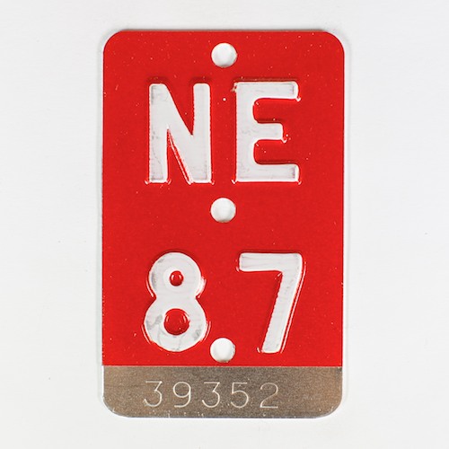 Fahrradkennzeichen NE 1987