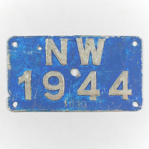 Fahrradkennzeichen NW 1944