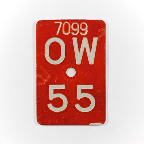 Fahrradkennzeichen OW 1955 A