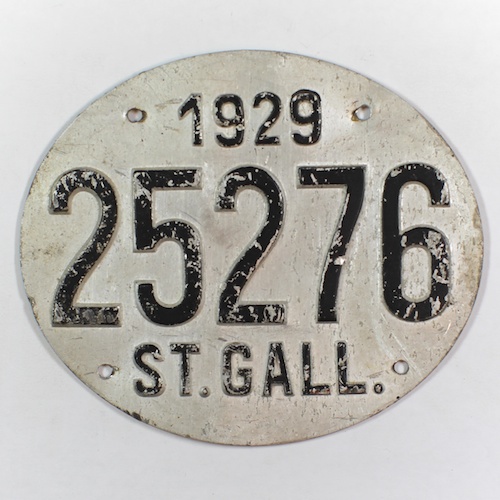 Fahrradkennzeichen SG 1929