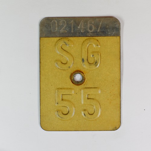 Fahrradkennzeichen SG 1955 C