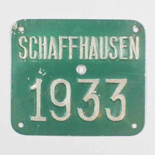 Fahrradkennzeichen SH 1933