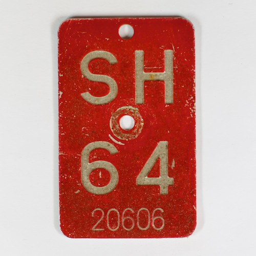 Fahrradkennzeichen SH 1964