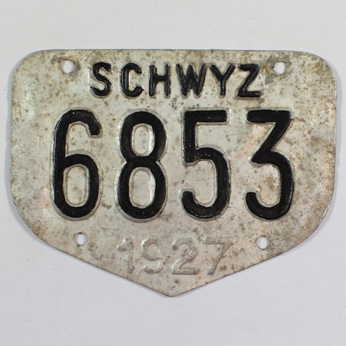 Fahrradkennzeichen SZ 1927