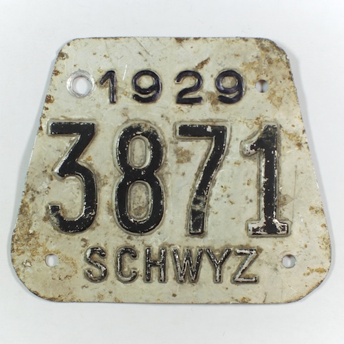 Fahrradkennzeichen SZ 1929