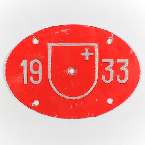 Fahrradkennzeichen SZ 1933