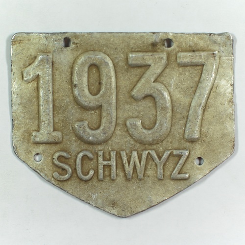 Fahrradkennzeichen SZ 1937