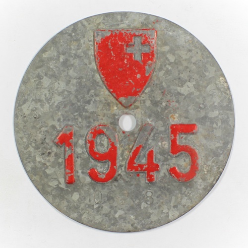 Fahrradkennzeichen SZ 1945