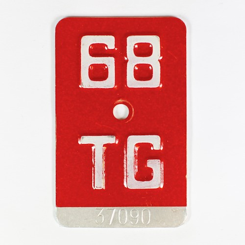 Fahrradkennzeichen TG 1968