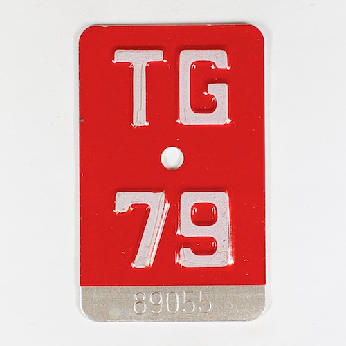 Fahrradkennzeichen TG 1979