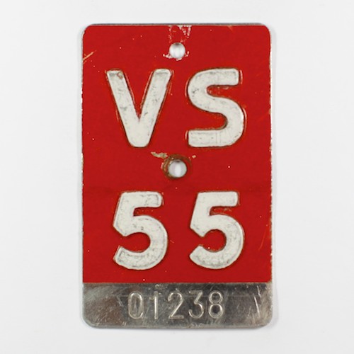 Fahrradkennzeichen VS 1955 A