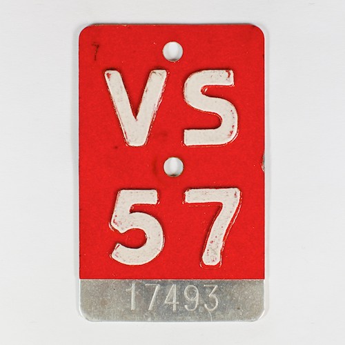 Fahrradkennzeichen VS 1957