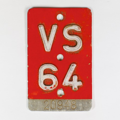 Fahrradkennzeichen VS 1964