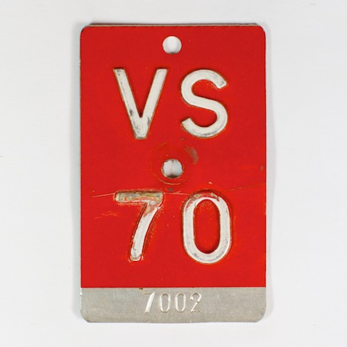 Fahrradkennzeichen VS 1970